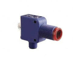 Telemecanique Sensors - M12 Connector, 0.1m Nominal Distance, Shock and Vibration Resistant, Diffused Photoelectric Sensor - 12 to 24 VDC, 500 Hz, Plastic, 2.36 Inch Wide x 1.72 Inch High - Benchmark Tooling