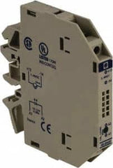 Schneider Electric - 17 Milliamp, NC Configuration, Interface Relay Module - DIN Rail Mount, 23 to 131°F, 120 to 127 Volt - Benchmark Tooling