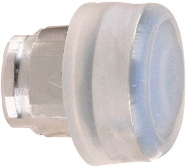 Schneider Electric - 22mm Mount Hole, Flush, Pushbutton Switch Only - Round, Blue Pushbutton, Nonilluminated, Momentary (MO) - Benchmark Tooling