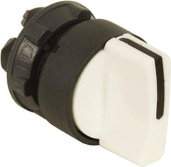 Schneider Electric - 22mm Mount Hole, 2 Position, Handle Operated, Selector Switch Only - White, Maintained (MA), Nonilluminated, Shock, Vibration and Water Resistant - Benchmark Tooling