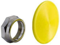 Schneider Electric - Extended Mushroom Head Pushbutton Switch Knob - Yellow, Round Button - Benchmark Tooling