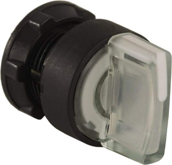 Schneider Electric - 22mm Mount Hole, 3 Position, Handle Operated, Selector Switch Only - White, Maintained (MA), Illuminated, Shock, Vibration and Water Resistant - Benchmark Tooling