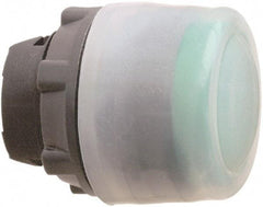 Schneider Electric - 22mm Mount Hole, Extended Straight, Pushbutton Switch Only - Round, Green Pushbutton, Nonilluminated, Momentary (MO) - Benchmark Tooling