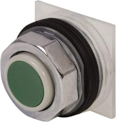 Schneider Electric - 30mm Mount Hole, Extended Straight, Pushbutton Switch Only - Green Pushbutton, Momentary (MO) - Benchmark Tooling