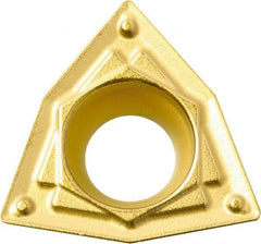 Kyocera - WPMT21.51 HQ Grade PV720 Cermet Turning Insert - TiCN (Megacoat Nano) Finish, 80° Trigon, 1/4" Inscr Circle, 3/32" Thick, 1/64" Corner Radius - Benchmark Tooling