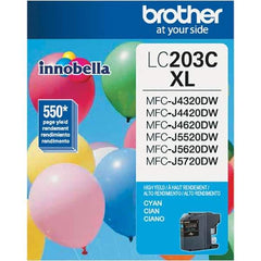 Brother - Cyan Ink Cartridge - Use with Brother MFC-J460DW, J480DW, J485DW, J680DW, J880DW, J885DW, J4320DW, J4420DW, J4620DW, J5520DW, J5620DW, J5720DW - Benchmark Tooling