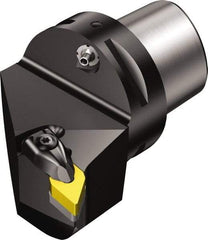 Sandvik Coromant - Left Hand Cut, Size C4, DNMG 442 Insert Compatiblity, Modular Turning & Profiling Cutting Unit Head - 27mm Ctr to Cutting Edge, 50mm Head Length, Through Coolant, Series T-Max P - Benchmark Tooling