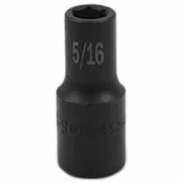 SK - Impact Socket - 3/8"DR 6PT 5/16" SEMI-DEEP SOCKET - Benchmark Tooling