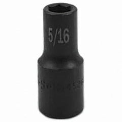 SK - Impact Socket - 3/8"DR 6PT 5/16" SEMI-DEEP SOCKET - Benchmark Tooling