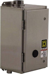 Square D - 4/4X NEMA Rated, 6 Pole, Electrically Held Lighting Contactor - 20 A (Tungsten), 30 A (Fluorescent), 110 VAC at 50 Hz, 120 VAC at 60 Hz, 6NO Contact Configuration - Benchmark Tooling