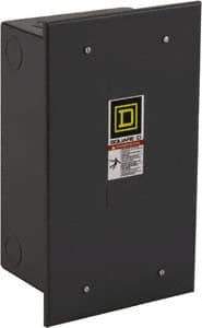 Square D - 1 NEMA Rated, 10 Pole, Electrically Held Lighting Contactor - 20 A (Tungsten), 30 A (Fluorescent), 110 VAC at 50 Hz, 120 VAC at 60 Hz, 10NO Contact Configuration - Benchmark Tooling