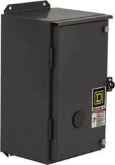 Square D - 12 NEMA Rated, 4 Pole, Electrically Held Lighting Contactor - 20 A (Tungsten), 30 A (Fluorescent), 110 VAC at 50 Hz, 120 VAC at 60 Hz, 4NO Contact Configuration - Benchmark Tooling