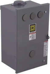 Square D - 3R NEMA Rated, 4 Pole, Electrically Held Lighting Contactor - 20 A (Tungsten), 30 A (Fluorescent), 110 VAC at 50 Hz, 120 VAC at 60 Hz, 4NO Contact Configuration - Benchmark Tooling