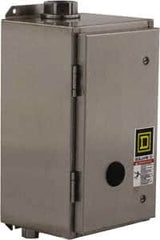 Square D - 4/4X NEMA Rated, 8 Pole, Electrically Held Lighting Contactor - 20 A (Tungsten), 30 A (Fluorescent), 110 VAC at 50 Hz, 120 VAC at 60 Hz, 8NO Contact Configuration - Benchmark Tooling