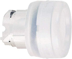 Schneider Electric - 22mm Mount Hole, Flush, Pushbutton Switch Only - Round, White Pushbutton, Nonilluminated, Momentary (MO) - Benchmark Tooling