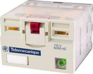 Schneider Electric - 3,750 VA Power Rating, Electromechanical Plug-in General Purpose Relay - 15 Amp at 250 VAC & 28 VDC, 4CO, 12 VDC - Benchmark Tooling