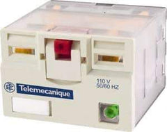 Schneider Electric - 3,750 VA Power Rating, Electromechanical Plug-in General Purpose Relay - 15 Amp at 250 VAC & 28 VDC, 4CO, 48 VDC - Benchmark Tooling