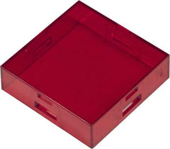Schneider Electric - Pushbutton Switch Button Cover - Red, Square Button, Nonilluminated - Benchmark Tooling