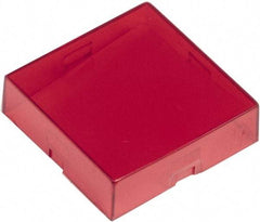 Schneider Electric - Pushbutton Switch Button Cover - Red, Square Button, Nonilluminated - Benchmark Tooling