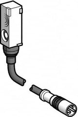 Telemecanique Sensors - PNP, NC, Flat, Inductive Proximity Sensor - 3 Wires, IP67, 12 to 24 VDC, 8mm Wide - Benchmark Tooling