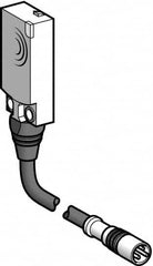 Telemecanique Sensors - NPN, NC, Flat, Inductive Proximity Sensor - 3 Wires, IP68, 12 to 24 VDC, 15mm Wide - Benchmark Tooling