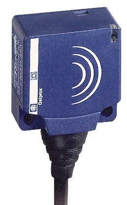 Telemecanique Sensors - NPN, NC, Flat, Inductive Proximity Sensor - 3 Wires, IP68, 12 to 24 VDC, 26mm Wide - Benchmark Tooling