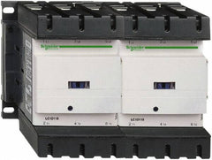 Schneider Electric - 3 Pole, 110 Coil VAC at 50/60 Hz, 115 Amp at 440 VAC, Reversible IEC Contactor - 3 Phase hp: 100 at 575/600 VAC, 30 at 200/208 VAC, 40 at 230/240 VAC, 75 at 460/480 VAC - Benchmark Tooling