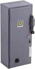 Square D - 3 Pole, 600 VAC, 27 Continuous Amp, 10 hp, Enclosed NEMA Combination Starter - NEMA 1, 30 Amp Short Circuit Protection - Benchmark Tooling