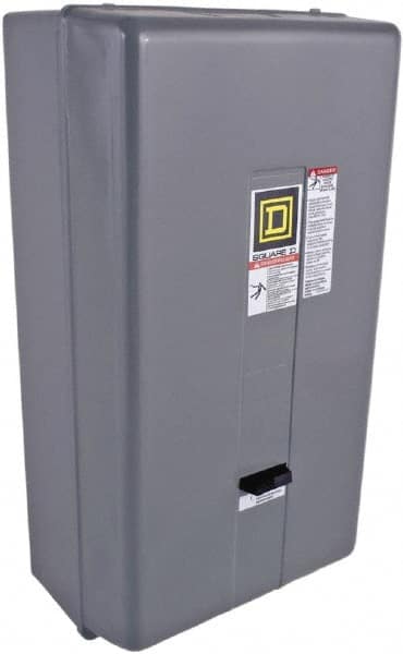 Square D - 208 Coil VAC at 60 Hz, 90 Amp, NEMA Size 3, Nonreversible Enclosed Enclosure NEMA Motor Starter - 3 Phase hp: 25 at 200 VAC, 30 at 230 VAC, 50 at 460 VAC, 50 at 575 VAC, 1 Enclosure Rating - Benchmark Tooling