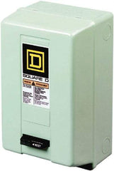 Square D - 3 Pole, 220 Coil VAC at 50 Hz, 240 Coil VAC at 60 Hz, 90 Amp NEMA Contactor - NEMA 1 Enclosure, 50 Hz at 220 VAC and 60 Hz at 240 VAC - Benchmark Tooling