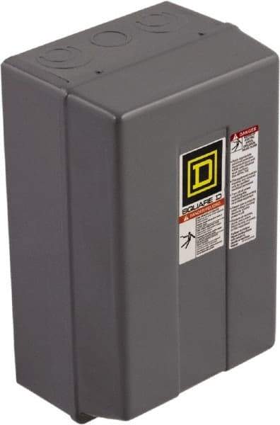 Square D - 1 NEMA Rated, 3 Pole, Electrically Held Lighting Contactor - 60 A (Tungsten), 110 VAC at 50 Hz, 120 VAC at 60 Hz - Benchmark Tooling