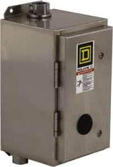 Square D - 4/4X NEMA Rated, 3 Pole, Electrically Held Lighting Contactor - 30 A (Tungsten), 110 VAC at 50 Hz, 120 VAC at 60 Hz - Benchmark Tooling