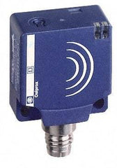 Telemecanique Sensors - NPN, 10 to 15mm Detection, Flat, Inductive Proximity Sensor - 3 Wires, IP67, 12 to 24 VDC, 26mm Wide - Benchmark Tooling