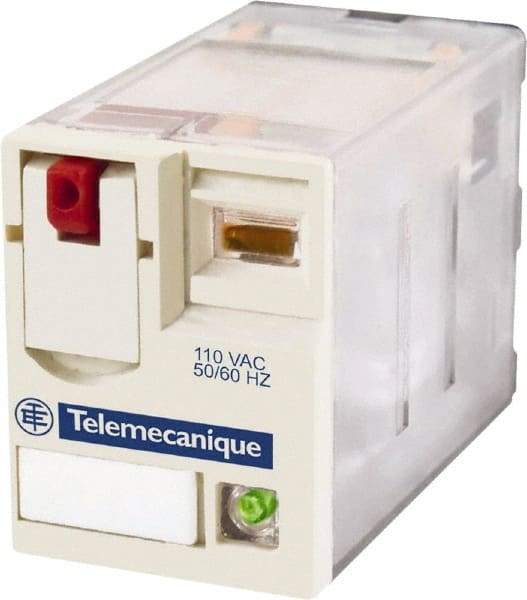 Schneider Electric - 3,750 VA Power Rating, Electromechanical Plug-in General Purpose Relay - 15 Amp at 250 VAC & 28 VDC, 2CO, 12 VDC - Benchmark Tooling