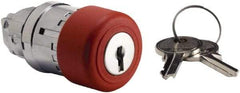 Schneider Electric - 22mm Mount Hole, Extended Mushroom Head, Pushbutton Switch Only - Round, Red Pushbutton, Maintained (MA), Momentary (MO) - Benchmark Tooling