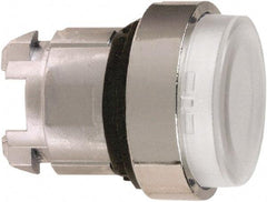 Schneider Electric - 22mm Mount Hole, Extended Straight, Pushbutton Switch Only - Round, Clear Pushbutton, Nonilluminated, Momentary (MO) - Benchmark Tooling