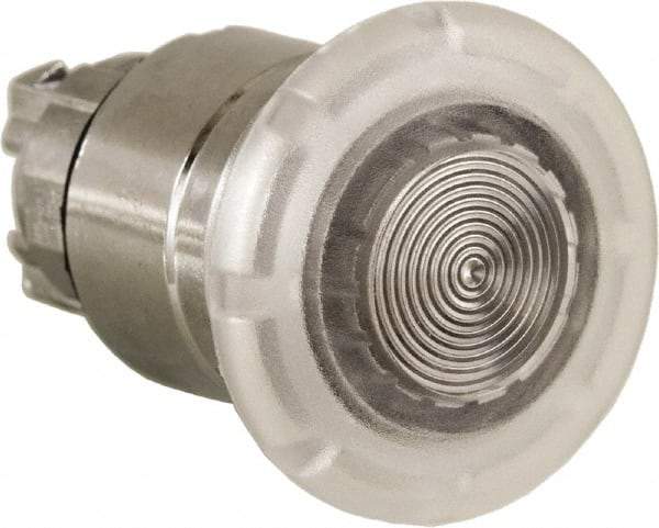 Schneider Electric - 22mm Mount Hole, Extended Mushroom Head, Pushbutton Switch Only - Round, White Pushbutton, Nonilluminated, Momentary (MO) - Benchmark Tooling