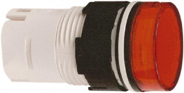 Schneider Electric - Red Lens LED Pilot Light - Round Lens, Shock Resistant, Vibration Resistant - Benchmark Tooling