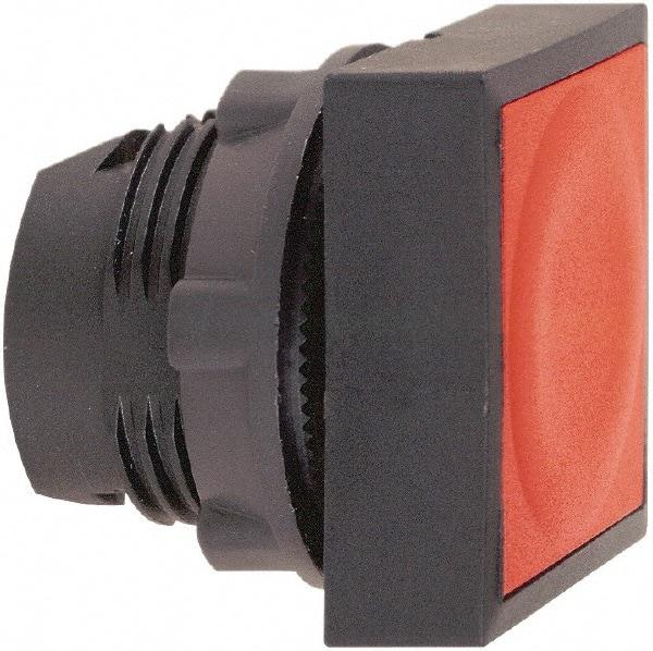 Schneider Electric - 22mm Mount Hole, Flush, Pushbutton Switch Only - Square, Red Pushbutton, Nonilluminated, Momentary (MO) - Benchmark Tooling