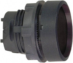 Schneider Electric - 22mm Mount Hole, Flush, Pushbutton Switch Only - Round, Black Pushbutton, Nonilluminated, Maintained (MA) - Benchmark Tooling