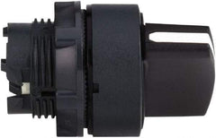Schneider Electric - 22mm Mount Hole, 2 Position, Handle Operated, Selector Switch Only - Black, Momentary (MO), Nonilluminated, Shock, Vibration and Water Resistant - Benchmark Tooling