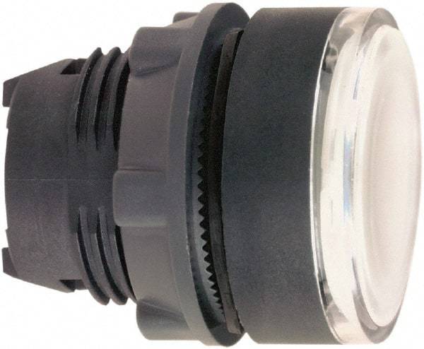 Schneider Electric - 22mm Mount Hole, Flush, Pushbutton Switch Only - Round, White Pushbutton, Illuminated, Maintained (MA) - Benchmark Tooling