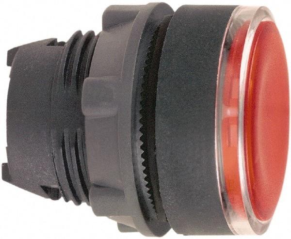 Schneider Electric - 22mm Mount Hole, Flush, Pushbutton Switch Only - Round, Red Pushbutton, Illuminated, Maintained (MA) - Benchmark Tooling