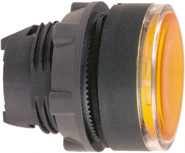 Schneider Electric - 22mm Mount Hole, Flush, Pushbutton Switch Only - Round, Orange Pushbutton, Illuminated, Maintained (MA) - Benchmark Tooling