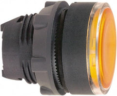 Schneider Electric - 22mm Mount Hole, Flush, Pushbutton Switch Only - Round, Orange Pushbutton, Illuminated, Maintained (MA) - Benchmark Tooling