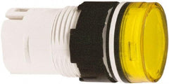 Schneider Electric - Yellow Lens LED Pilot Light - Round Lens, Shock Resistant, Vibration Resistant - Benchmark Tooling