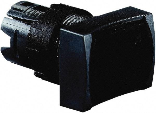 Schneider Electric - 16mm Mount Hole, Flush, Pushbutton Switch Only - Rectangle, Black Pushbutton, Nonilluminated, Momentary (MO), Vibration Resistant - Benchmark Tooling