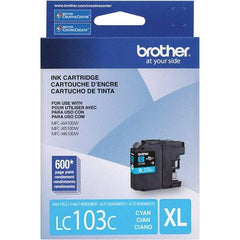 Brother - Cyan Ink Cartridge - Use with Brother DCP-J152W, MFC-J245, J285DW, J4310DW, J4410DW, J450DW, J4510DW, J4610DW, J470DW, J4710DW, J475DW, J650DW, J6520DW, J6720DW, J6920DW, J870DW, J875DW - Benchmark Tooling