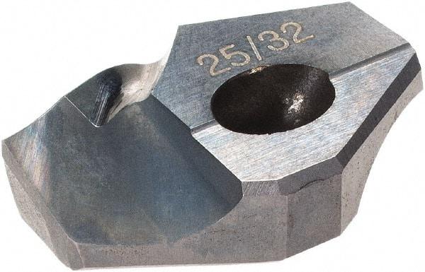 Hertel - Series HMD, 25/32" Diam Grade HC225MD 140° Replaceable Drill Tip - Carbide, TiCN Finish - Benchmark Tooling
