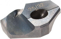 Hertel - Series HMD, 25/32" Diam Grade HC225MD 140° Replaceable Drill Tip - Carbide, TiCN Finish - Benchmark Tooling